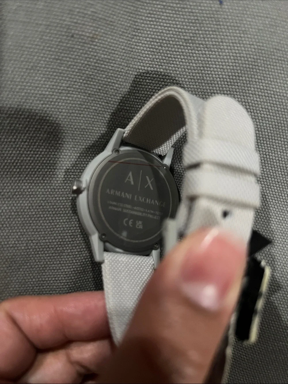 Armani Exchange Silver Gray Solar-Powered Men's Watch